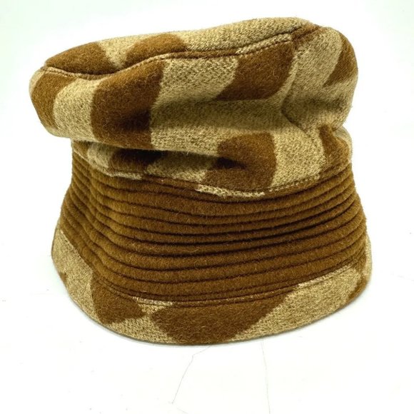 HERMES H logo camel hat hat Brown - Picture 8 of 13